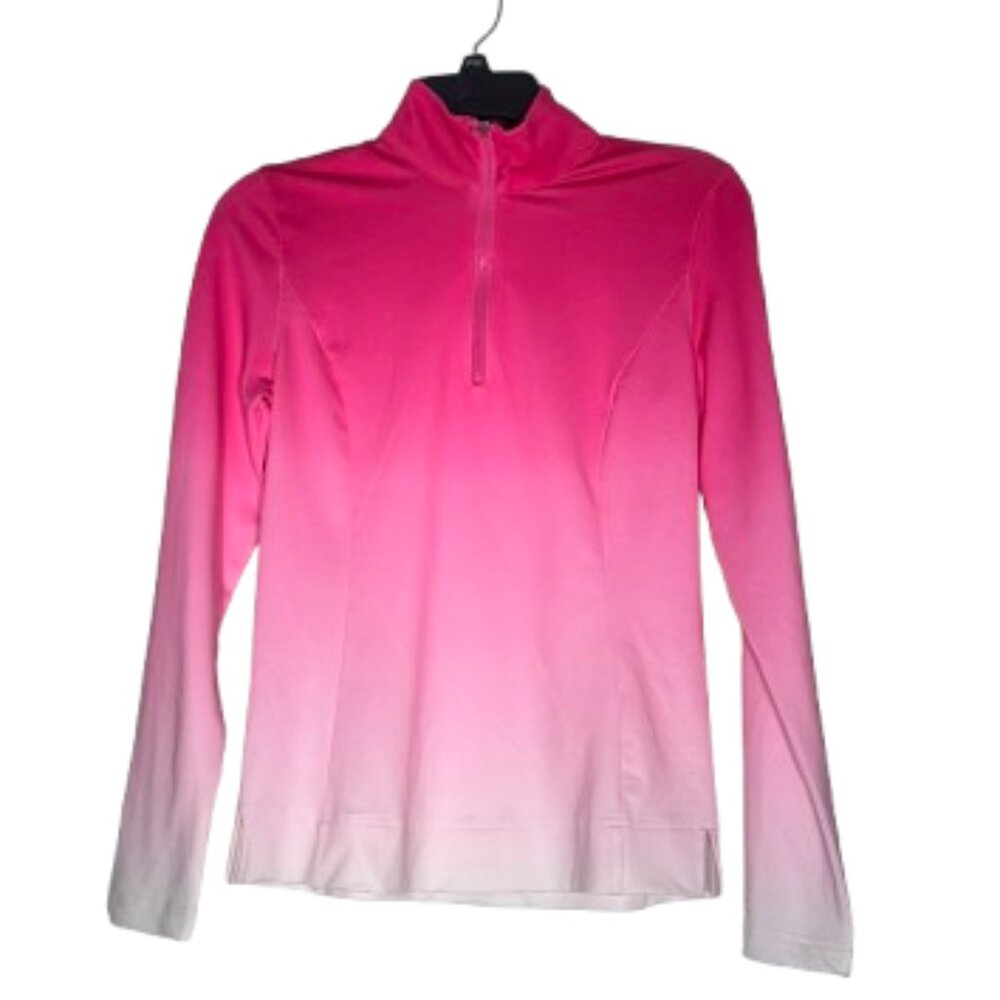 Slazenger Pink Ombre Half-Zip DriFit